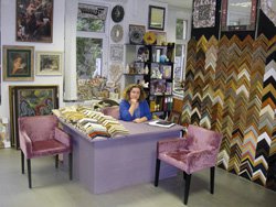 Организация работы багетной мастерской, общий вид приемки.